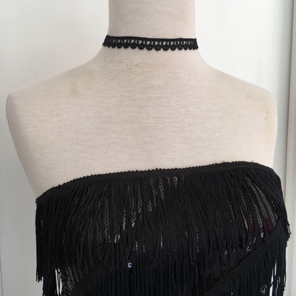 black lace choker